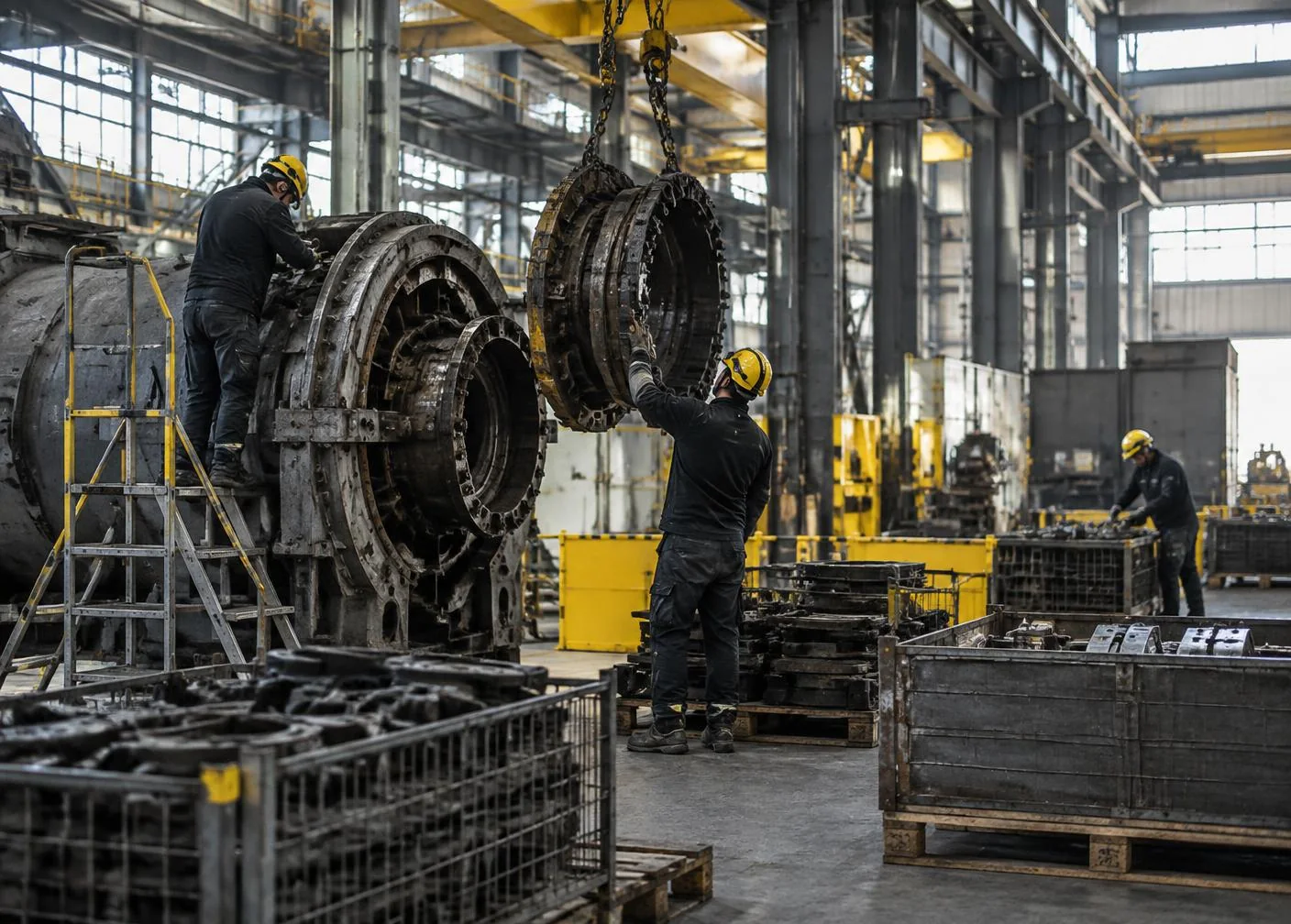 Fachgerechte Demontage einer industriellen Großanlage